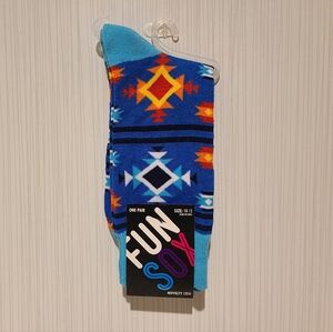 Pair of Fun Socks Southwest Pattern Socks
